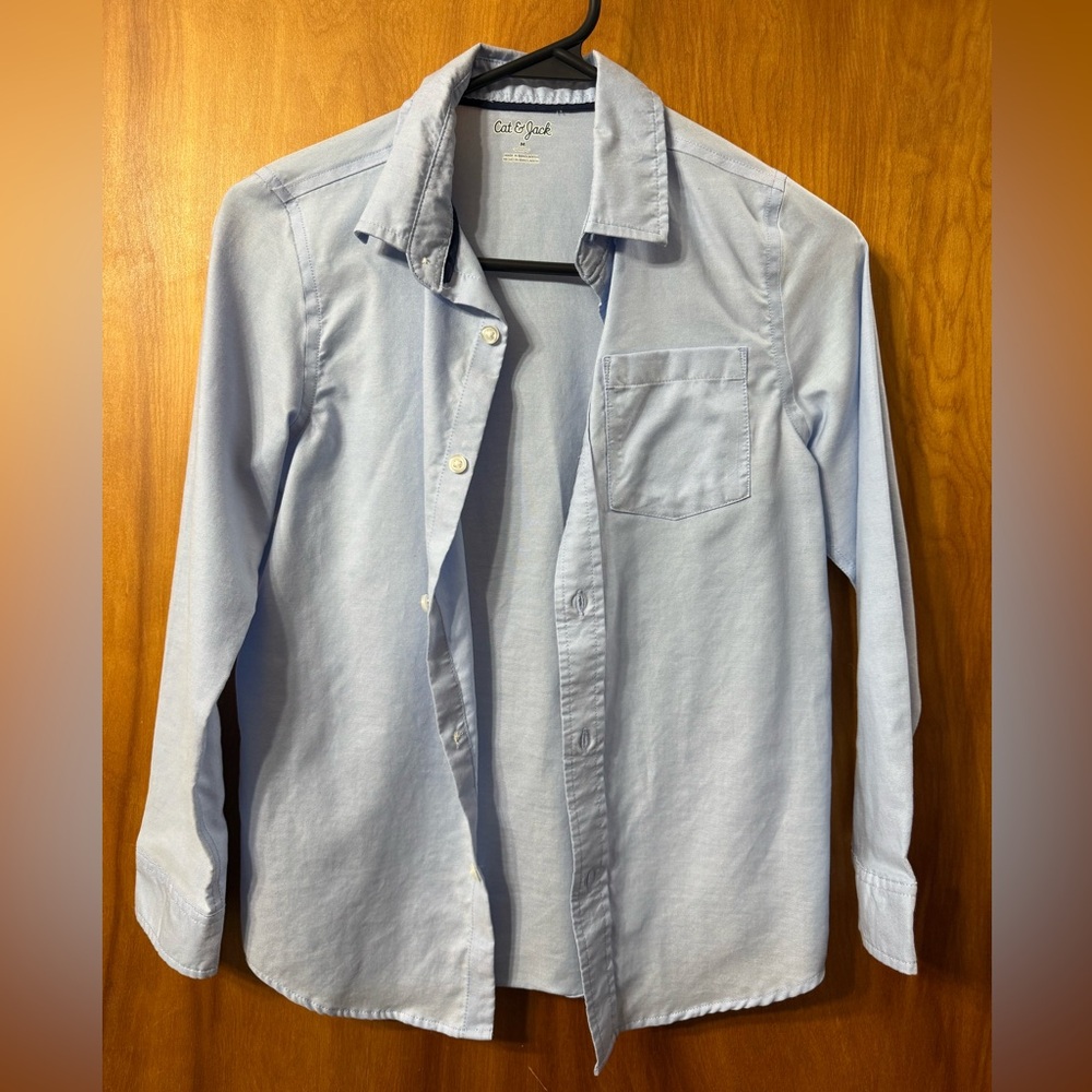 Cat & Jack Light blue Oxford Button Down